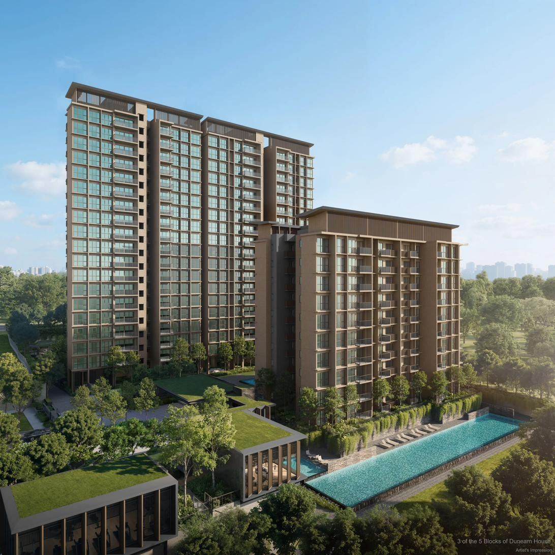 Dunearn House new launch condominium exterior at Bukit Timah Turf City, District 11 Singapore
